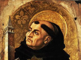 St. Thomas Aquinas from by Carlo Crivelli