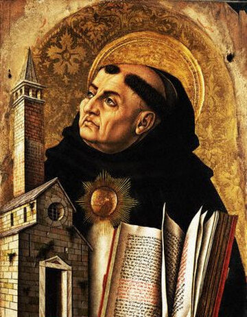 St. Thomas Aquinas from by Carlo Crivelli