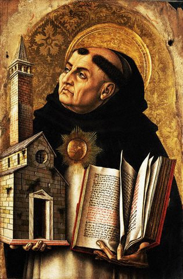 St. Thomas Aquinas from by Carlo Crivelli